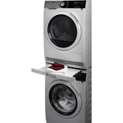 AEG Verbindungssatz Wasch-Trocken-Säule A1WYHSK2 | Zwischenbausatz mit Arbeitsplatte | für Frontlader 55-67 cm | weiß