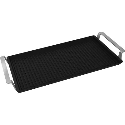 AEG Plancha-Grillplatte A9HHPG11 | Easy2Clean Keramikbeschichtung | 46,6x25,3cm | Antihaft | für Kochfelder | Schwarz
