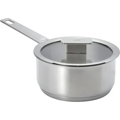 AEG Topf-Set CookPro A9HOPS | 3-teilig | Integriertes Sieb | Edelstahl | Ø 16/20/24 cm | für alle Herdarten