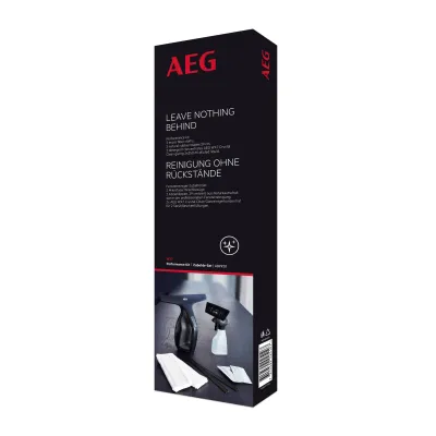 AEG Zubehörset ABPK01 für WX7 Fensterreiniger | 2 Mikrofaser-Wischbezüge | 2 Abziehlippen | 2x 20ml Reinigungskonzentrat