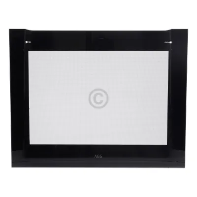 AEG Backofen Frontscheibe 594x471mm Schwarz