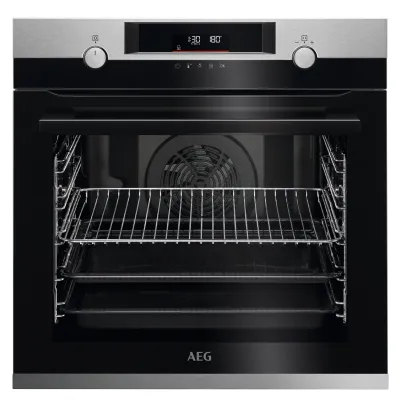 AEG Einbau-Backofen BPF535BMB2 | Pyrolyse Selbstreinigung | 72 l | 45 Programme | Teleskopauszüge | A+ | Edelstahl