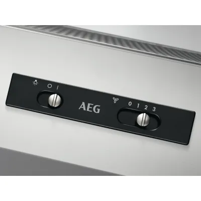 AEG Einbau-Dunstabzugshaube DEB2531S | 56 cm | Abluft/Umluft | 370 m³/h | 3 Stufen | LED | Schiebeschalter | Grau, B-Ware