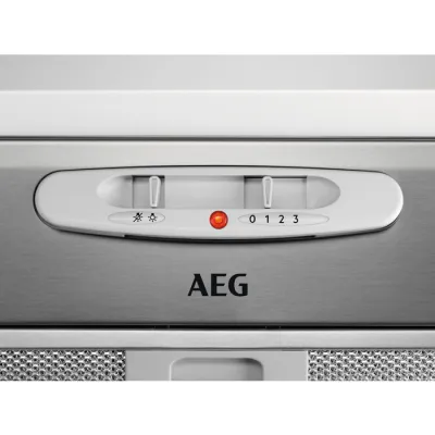 AEG Lüfterbaustein DGB3523S | Dunstabzugshaube 52 cm | 330 m³/h | 3 Stufen | LED | Energieeffizienz C | Grau