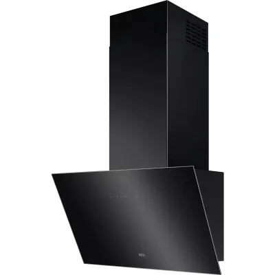 AEG Dunstabzugshaube DVK5661HB | Wandhaube kopffrei 60 cm | Hob2Hood | Umluft & Abluft | LED | Touch-Steuerung | schwarz