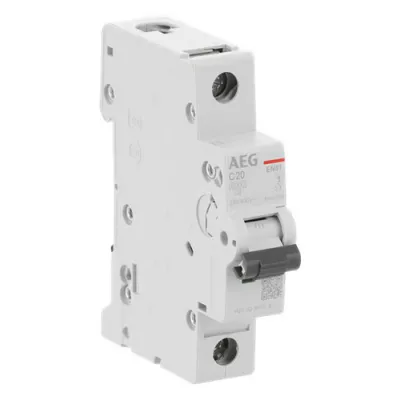 AEG Leitungsschutzschalter EN61C20 | 2CDS251088R0204 | LS-Schalter C 20A 1-polig | 6kA | 400V | 1TE | IP40 | plombierbar