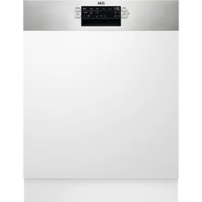 AEG Geschirrspüler Einbau FEE53680ZM | 60 cm | 13 Maßgedecke | Energieklasse D | AirDry | 44 dB | Edelstahl