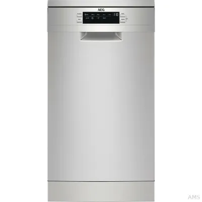 AEG Geschirrspüler FFB73527ZM | 45 cm | 10 Maßgedecke | AirDry | MaxiFlex Besteckschublade | Edelstahl | 45 dB