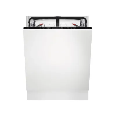 AEG Geschirrspüler vollintegrierbar FSE82827P | 60 cm | ComfortLift | Besteckkorb | QuickSelect | 44 dB | Schwarz