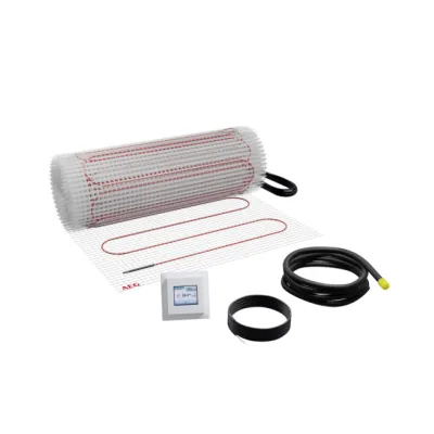 AEG Fußbodenheizung Heizmatte TBS TB 160/1 Set Plus 1 m² 160 W/m² | selbstklebend | inkl. Thermostat | 230 V