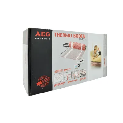 AEG Fußbodentemperiersystem Comfort Set TBS TC 30 | elektrische Fußbodenheizung | 1m² | 160W/m² | selbstklebend