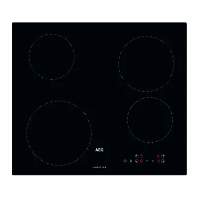 AEG Induktionskochfeld IB6420ACB | autark 60cm | 4 Kochzonen | Power-Funktion | Touch-Bedienung | rahmenlos | schwarz