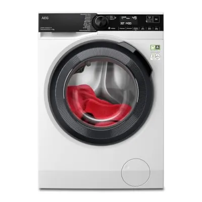 AEG Waschmaschine Frontlader LR9W75490 | 9 kg | WiFi | Serie 9000 | Energieklasse A | ProSteam | 1400 U/min | Weiß