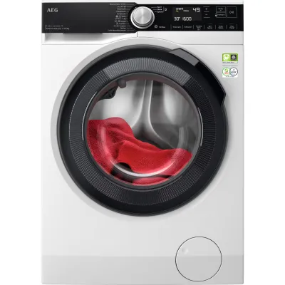 AEG Waschmaschine Frontlader LR9W80600 | 10 kg | 1600 U/min | Energieklasse A | WiFi | Mengenautomatik | Weiß/Schwarz