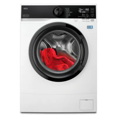 AEG Waschmaschine Frontlader LSR6FA75470 | 7 kg | ProSense Mengenautomatik | Slim 487 mm | Klasse A | 1400 U/min | Weiß