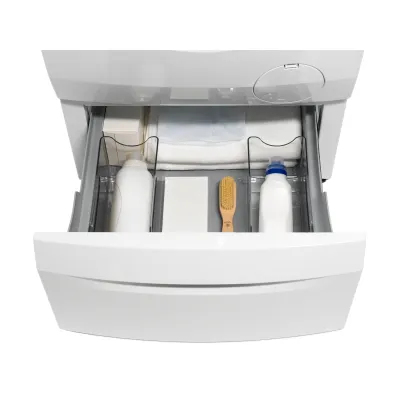 AEG Unterbausockel M1WYHPE3 für Waschmaschine & Trockner | Schublade | 30 cm Erhöhung | 59,5x53,5 cm | Weiß