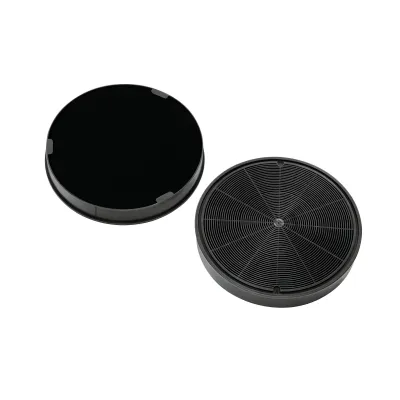 AEG | Aktivkohlefilter MCFE31 9029801306 | Kohlefilter Dunstabzugshaube | rund | 2 Stück | spülmaschinenfest | schwarz