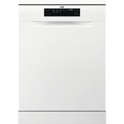 AEG Geschirrspüler Standgerät FFB6491CZW | 60 cm | 14 Maßgedecke | C | 44 dB | AirDry | MaxiFlex Schublade | weiß