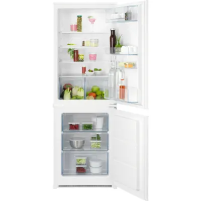 AEG Einbau Kühl-Gefrierkombination OS5S161ES | 233L | 158cm Nische | LowFrost | Schlepptür | LED | EEK E | Weiß