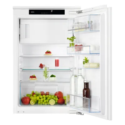 AEG Einbaukühlschrank OSF5O881DF | 88 cm Nische | 118 L | 4-Sterne-Gefrierfach | OptiSpace | FlexiShelf | LED | weiß