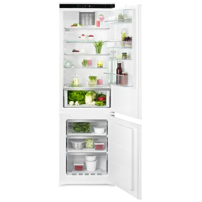 AEG Einbau Kühl-Gefrierkombination TSC7G183DS | 178 cm | 256 L | NoFrost | TwinTech | Schlepptür | LED | Weiß