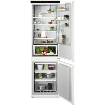 AEG Einbau-Kühl-Gefrierkombination TSC7M183DS | 178 cm | 249 L | NoFrost | TwinTech | GreenZone+ | EEK D | Weiß