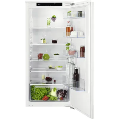 AEG Einbaukühlschrank TSK5O12EF | 122,5 cm Nischenhöhe | 203 l | OptiSpace | LED | TouchControl | Festtür | EEK E | Weiß