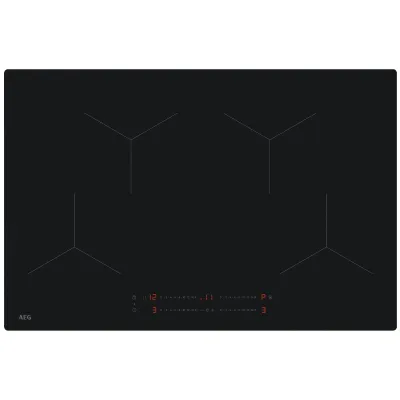 AEG Induktionskochfeld OIO84A00IT 80 cm | autark | SaphirMatt SE | Hob2Hood | PowerBoost | SlimFit | rahmenlos | schwarz