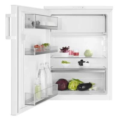 AEG SANTO Tischkühlschrank RTS813ECAW | 130L | 4-Sterne-Gefrierfach | 85x60x57cm | LED-Innenbeleuchtung | Weiß