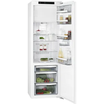 AEG Einbaukühlschrank SFE818E9ZC | 178 cm | 253 L | 4-Sterne-Gefrierfach | 0°C-Schublade | SoftClosing | Weiß (B-Ware)