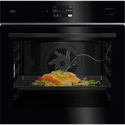 AEG Einbaubackofen TB8SB73ZAB | 70L | SteamPro Dampfgarer | 8000 Serie | Multifunktion | WLAN | AirFry | A++ | schwarz