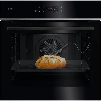 AEG Einbaubackofen TE7PB63ZAB 7000 MealAssist | Pyrolyse | WLAN | Kerntemperatursensor | 71L | Schwarz (B-Ware)