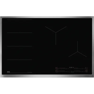 AEG Induktionskochfeld TI84IF0BRB | 83 cm autark | FlexBridge | PowerSlide | Hob2Hood | PowerBoost | Schwarz | Edelstahl