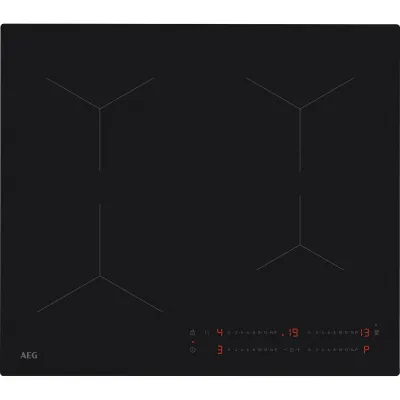 AEG Induktionskochfeld TO64IA0AIT | 60 cm | 4 Zonen | SaphirMatt SE | PowerBoost | Hob2Hood | Touch-Slider | Schwarz