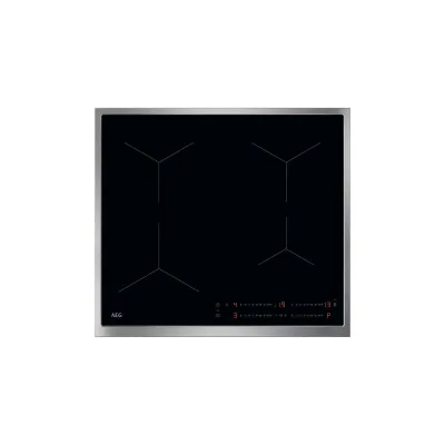 AEG Induktionskochfeld TO64IA0FXB | 60 cm | 4 Kochzonen | PowerBoost | Hob2Hood | Touch-Bedienung | Edelstahl-Rahmen