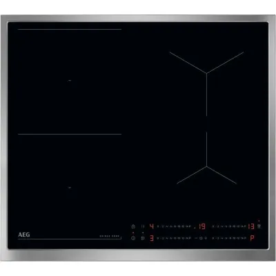AEG Induktionskochfeld TO64IB0BXB | 60 cm | autark | 4 Kochzonen | Bridge-Funktion | Hob2Hood | Edelstahl-Rahmen
