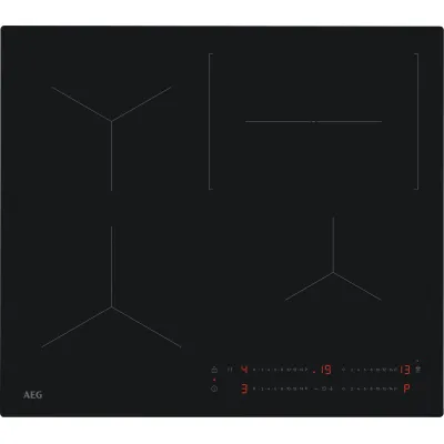 AEG Induktionskochfeld TO64IC0CIT autark | 60cm rahmenlos | SaphirMatt | 4 Kochzonen | Einbau | Glaskeramik | schwarz
