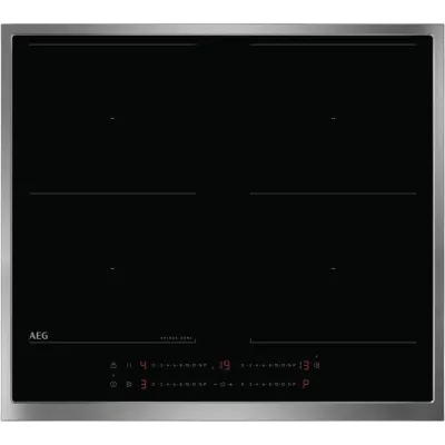 AEG Induktionskochfeld TO64IM0BXB | 60 cm autark | 4 Kochzonen | Bridge-Funktion | PowerBoost | Touch-Bedienung