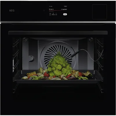 AEG Einbaubackofen TP8SB73FAB | Dampfbackofen 70l | SteamPro Sous-Vide | WLAN-fähig | Energieklasse A++ | Schwarz