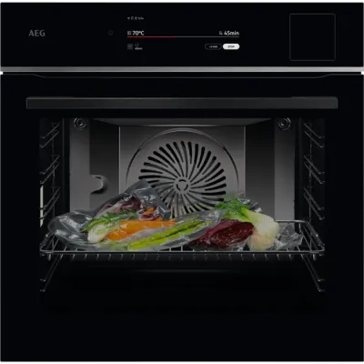 AEG Einbau-Backofen TP9SB83FAB | 9000 Pro Assist SteamPro | WLAN | Dampfreinigung | 70 l | Sous-Vide | A++ | Schwarz