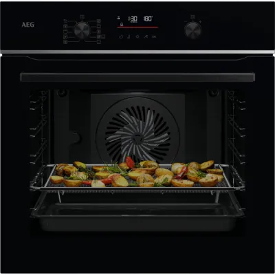 AEG Einbaubackofen TS6PB53ZAB | SenseCook Pyrolyse | 71 L | WLAN | AirFry | Kerntemperatursensor | Schwarz