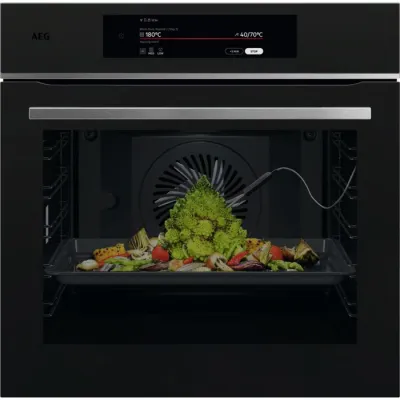 AEG Einbaubackofen TT9PB83FAT | 9000 ProAssist | WiFi | Pyrolyse | 71l | Kerntemperatursensor | A++ | Matt Schwarz