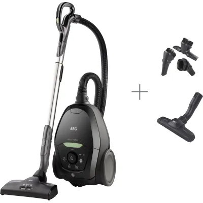AEG Bodenstaubsauger VX82-1-ÖKO | 600W | 57 dB | HEPA E12 Filter | 3,5L Beutel | 12m Radius