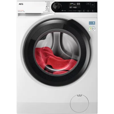 AEG Waschmaschine Frontlader LR7G70498 | 9 kg | ProSteam Dampf | ProSense Mengenautomatik | EcoLine | 1400 U/min | weiß