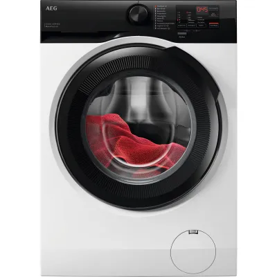 AEG Waschmaschine Frontlader LR6F5E488 8kg A | 1400 U/min | ProSense | MaxWash 45 Min | Hygiene-Dampf | Weiß