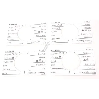 AEG Waschmaschine Knopf 140284623018 Selbstklebend, Programmwahl