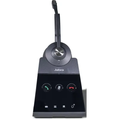 AGFEO Headset Engage 65 Mono DECT 6101579 | Schnurlos | Schnellladefunktion | Busylight | 150m Reichweite | Schwarz