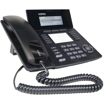 Agfeo IP-Telefon ST 53 IP SENSORfon 6101571 | VoIP Systemtelefon | LAN & PoE | CTI-Steuerung | 10 Tasten | Schwarz