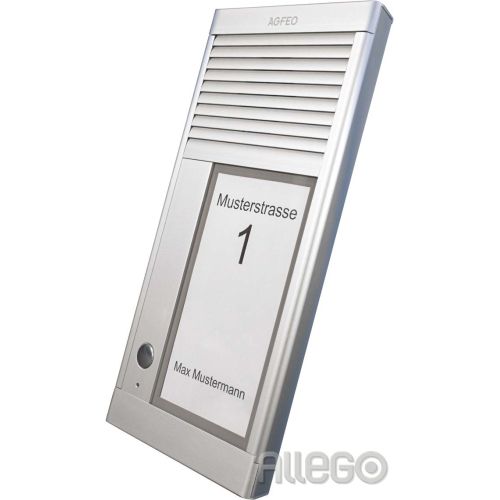 Bild: AGFEO Türsprechstelle 1Klingel alu IP33 DoorSpeak 1