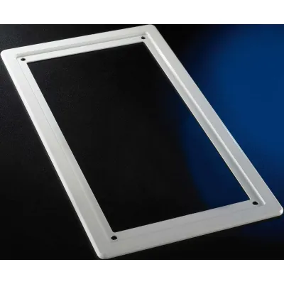 Agfeo UP-Abdeckrahmen 6101146 | Unterputzrahmen für Premium TFE 1 & 2 | Aluminium | silber | 230,3 x 100,3 mm